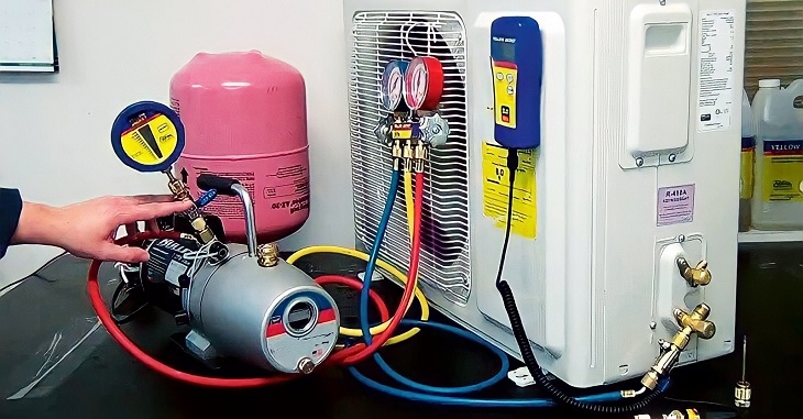 Quy trình bơm gas điều hòa tại Sơn Tây