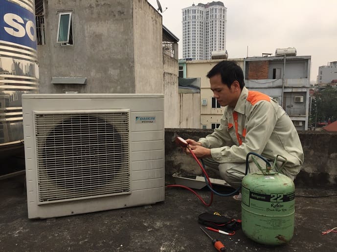 Bơm gas điều hòa cho nhiều dòng máy tại Thạch Thất