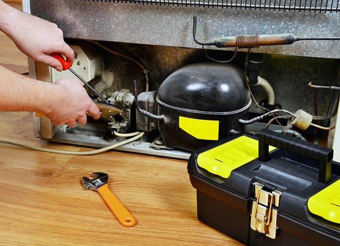 Khu vực bơm gas tủ lạnh tại Hà Nội