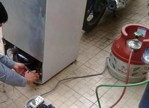 Quy trình bơm gas tủ lạnh tại Phúc Thọ