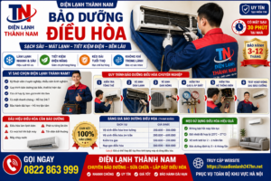 Bảo Dưỡng Điều Hòa Định Kỳ – Giải Pháp Tăng Tuổi Thọ & Tiết Kiệm Điện | Điện Lạnh Thành Nam