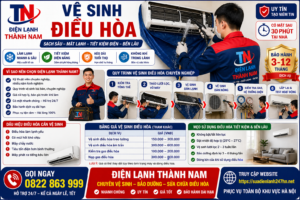 Vệ Sinh Điều Hòa Tại Nhà Hà Nội – Sạch Sâu, Tiết Kiệm Điện | Điện Lạnh Thành Nam