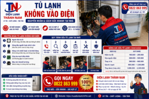 Tủ Lạnh Không Vào Điện – Nguyên Nhân & Cách Sửa Nhanh Tại Nhà | Điện Lạnh Thành Nam