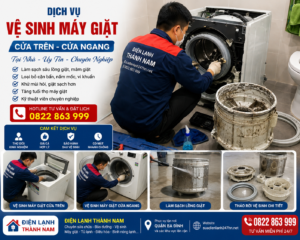 Dịch Vụ Vệ Sinh Máy Giặt Cửa Trên, Cửa Ngang Quận Thanh Xuân Uy Tín – Điện Lạnh Thành Nam